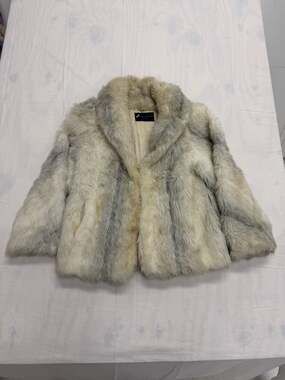 American Signature Vintage Faux Fur Jacket Size 10
